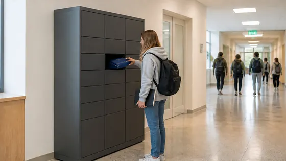 Retourlockers voor scholen — een praktijkopstelling met smart lockers voor 2026