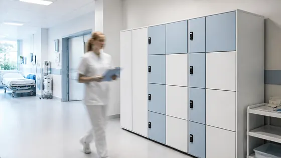 Beveiligde lockers voor ziekenhuizen — een praktijkopstelling met smart lockers voor 2026